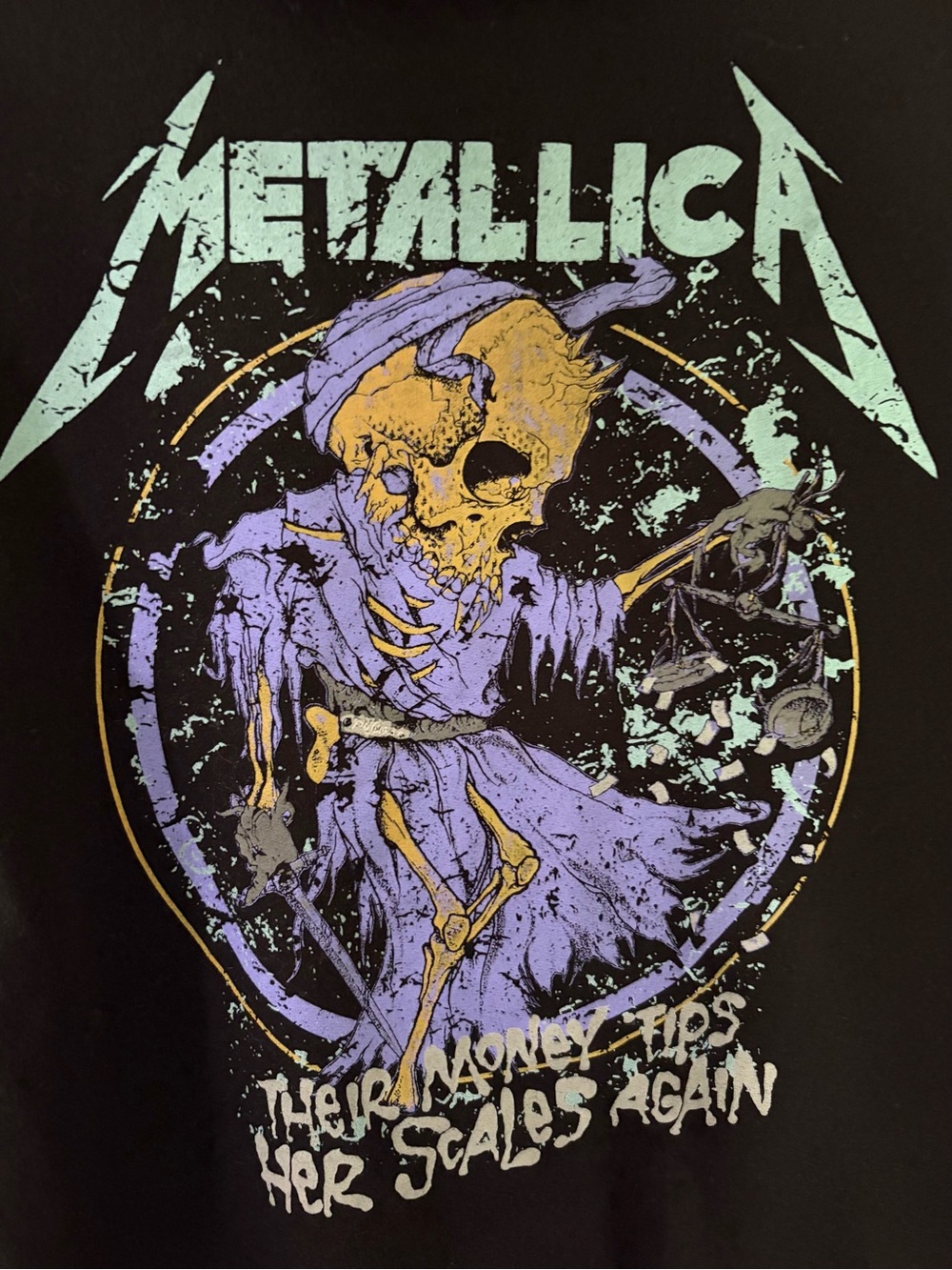Metallica Doris “Their Money Tips Her Scales Again" Hoodie, Size: Small - Picture 4 of 4